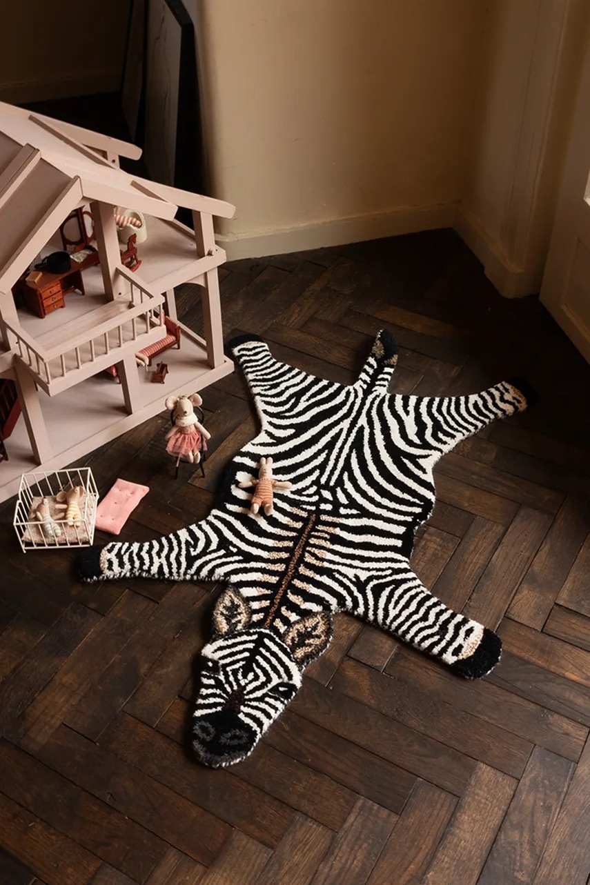 Μάλλινο χαλί Doing Goods Stripey Zebra χρώμα: πολύχρωμο φωτογραφία