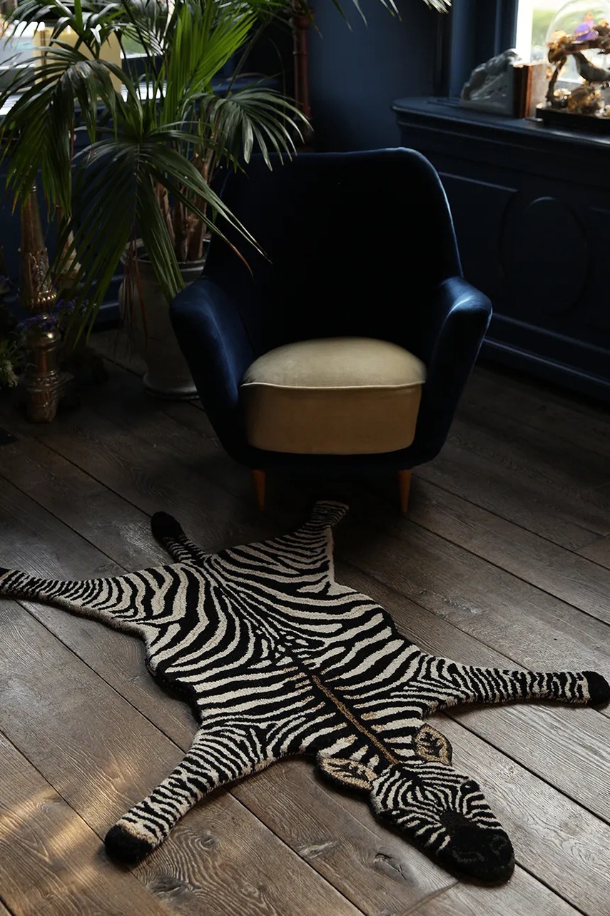 Μάλλινο χαλί Doing Goods Stripey Zebra L χρώμα: πολύχρωμο φωτογραφία