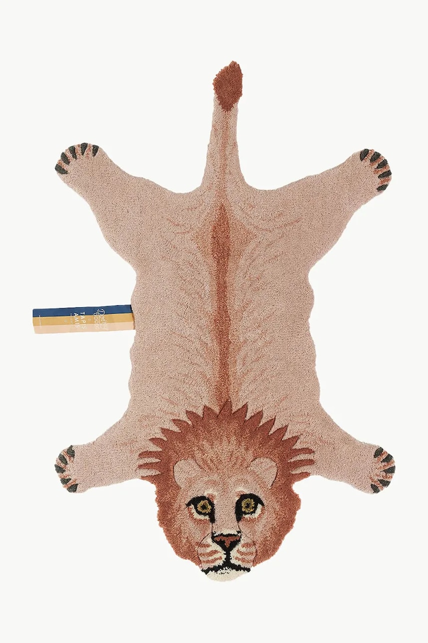 Doing Goods mănuși din lână Pinky Lion Rug culoarea roz
