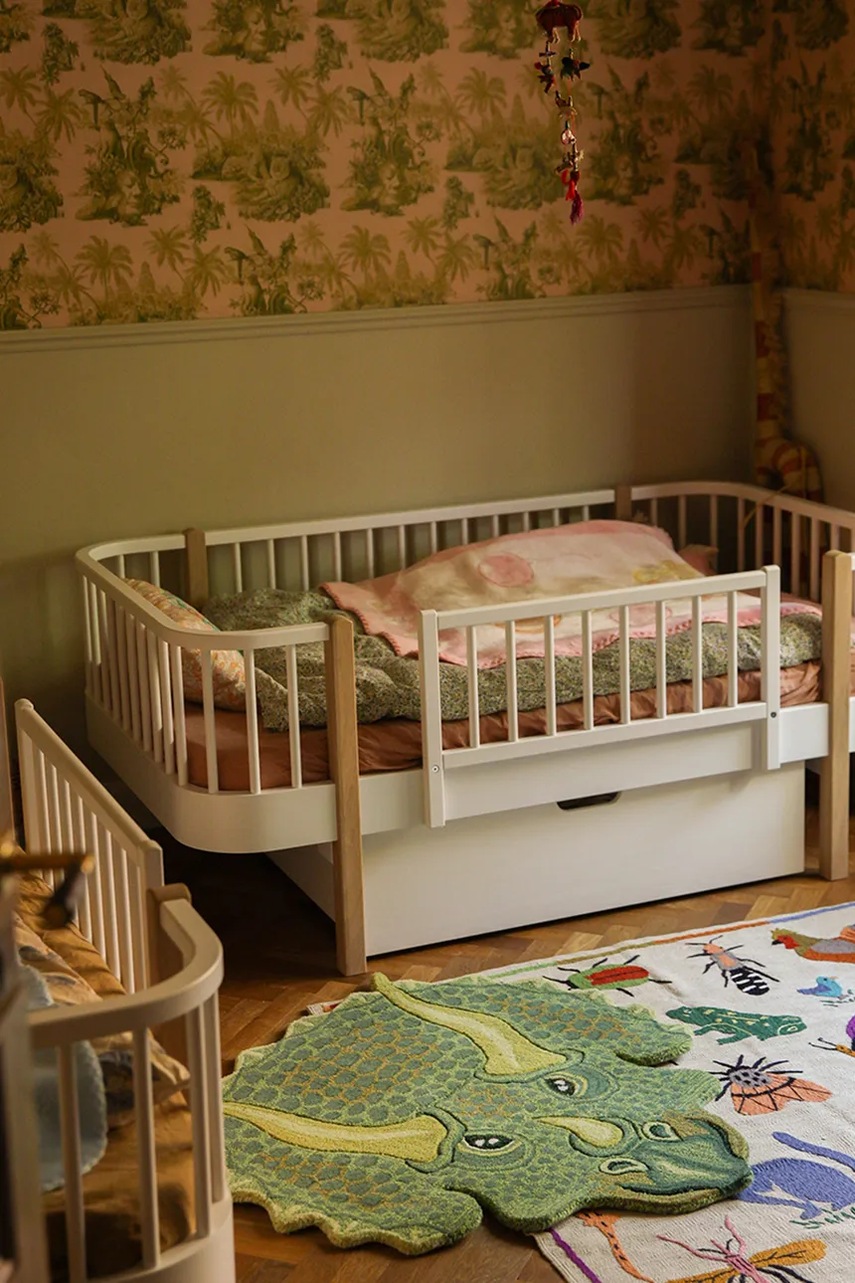 Μάλλινο χαλί Doing Goods Triceratop Head χρώμα: πράσινο φωτογραφία