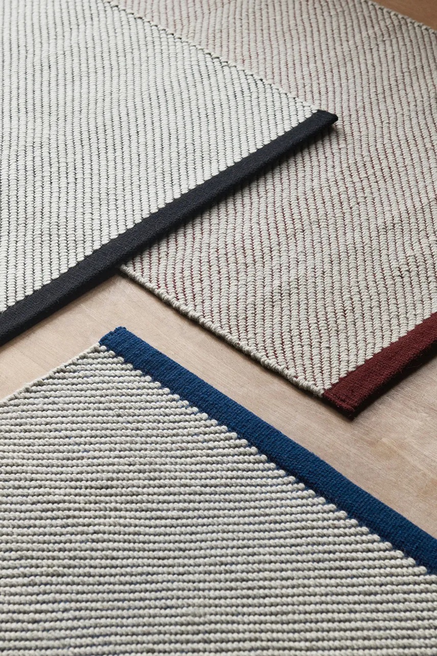 Μάλλινο χαλί HAY Bias 140 x 200 cm χρώμα: άσπρο φωτογραφία