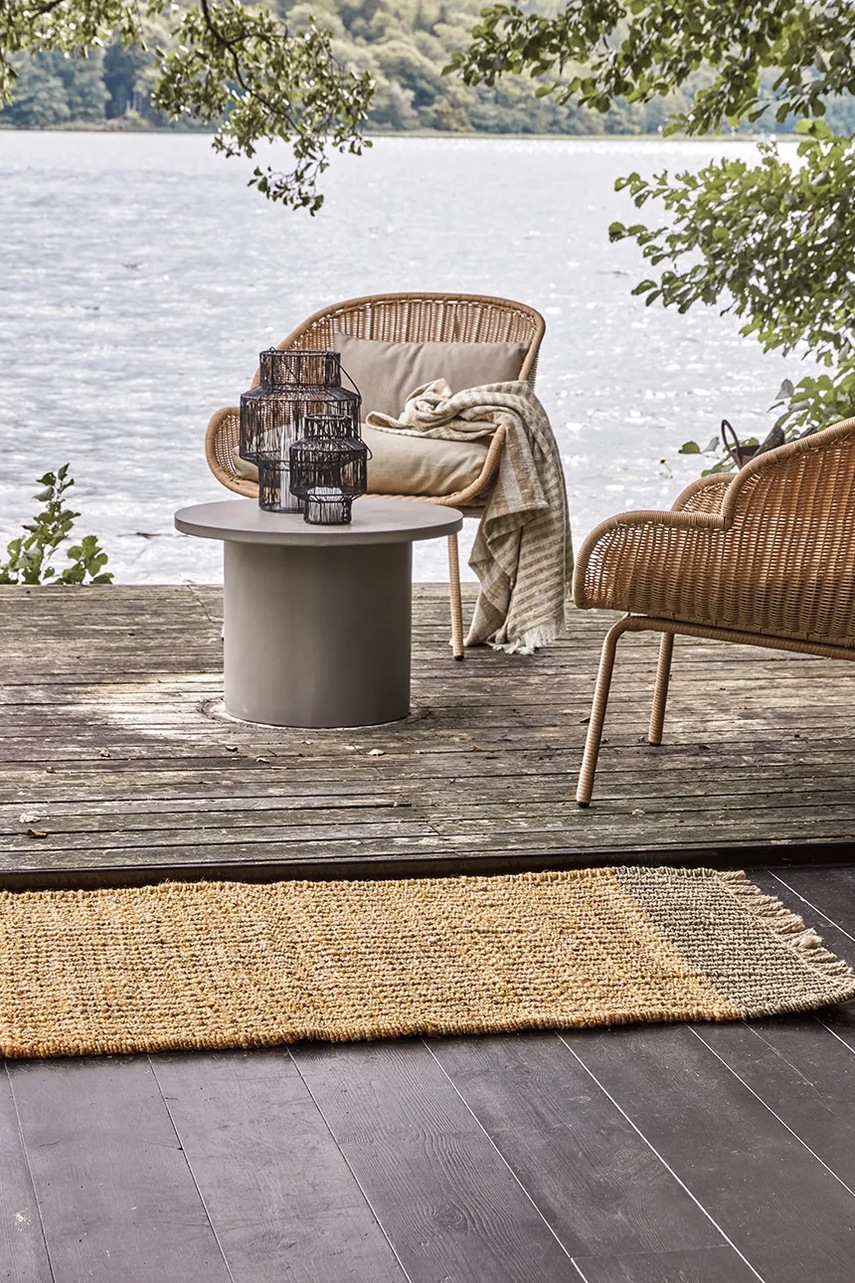 Χαλί από γιούτα House Doctor HDTrap 70 x 140 cm χρώμα: κίτρινο φωτογραφία