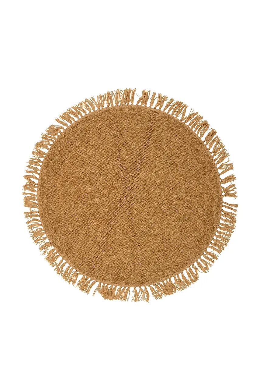 Bloomingville covor de lână Lenea 110 cm culoarea maro Bloomingville covor de lână Lenea 110 cm culoarea maro