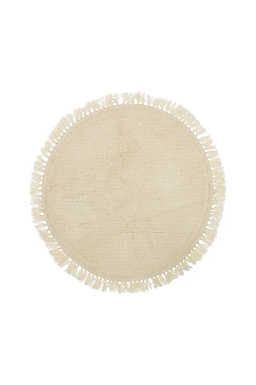 Bloomingville covor de lână Lenea 110 cm culoarea roz Bloomingville covor de lână Lenea 110 cm culoarea roz