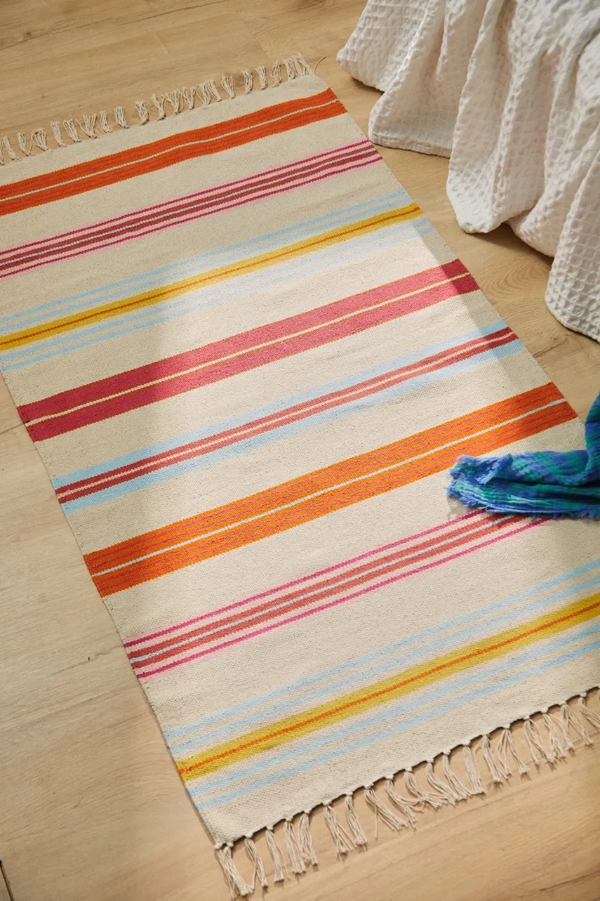 Βαμβακερό χαλί Calma House Alfombra 90 x 150 cm χρώμα: πολύχρωμο φωτογραφία