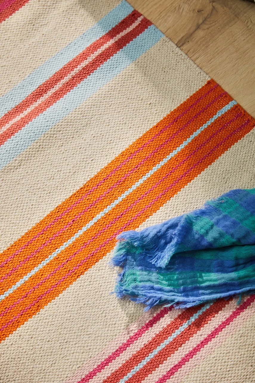 Βαμβακερό χαλί Calma House Alfombra 90 x 150 cm χρώμα: πολύχρωμο φωτογραφία