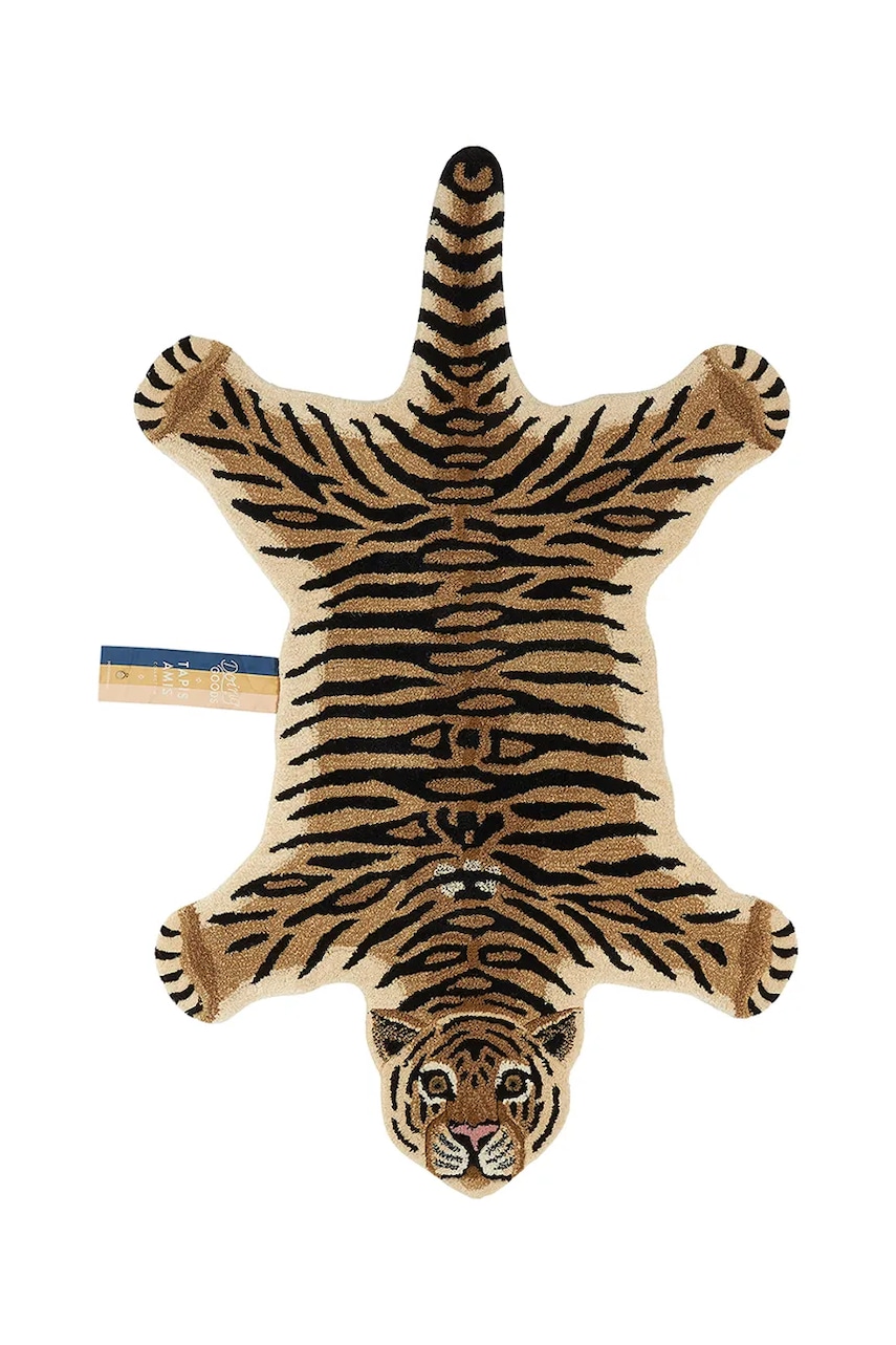 Doing Goods covor de lână Drowsy Tiger 150 x 90 x 2 cm