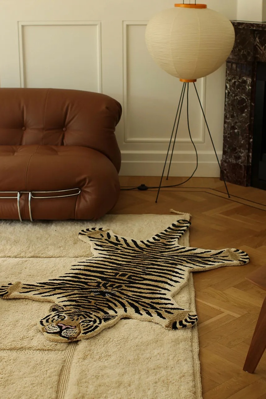 Μάλλινο χαλί Doing Goods Drowsy Tiger 150 x 90 x 2 cm φωτογραφία