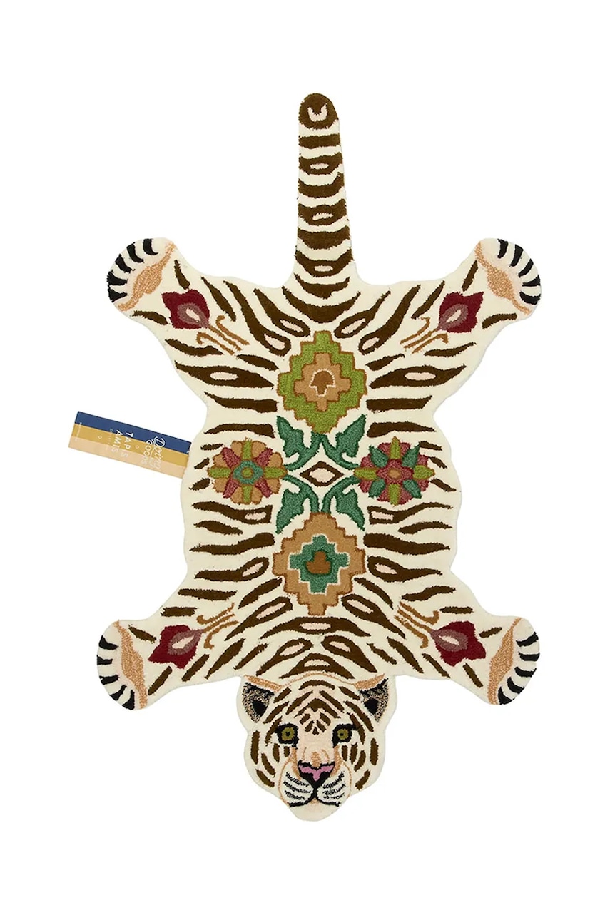 Doing Goods covor de lână Jill Tiger 150 x 90 x 2 cm