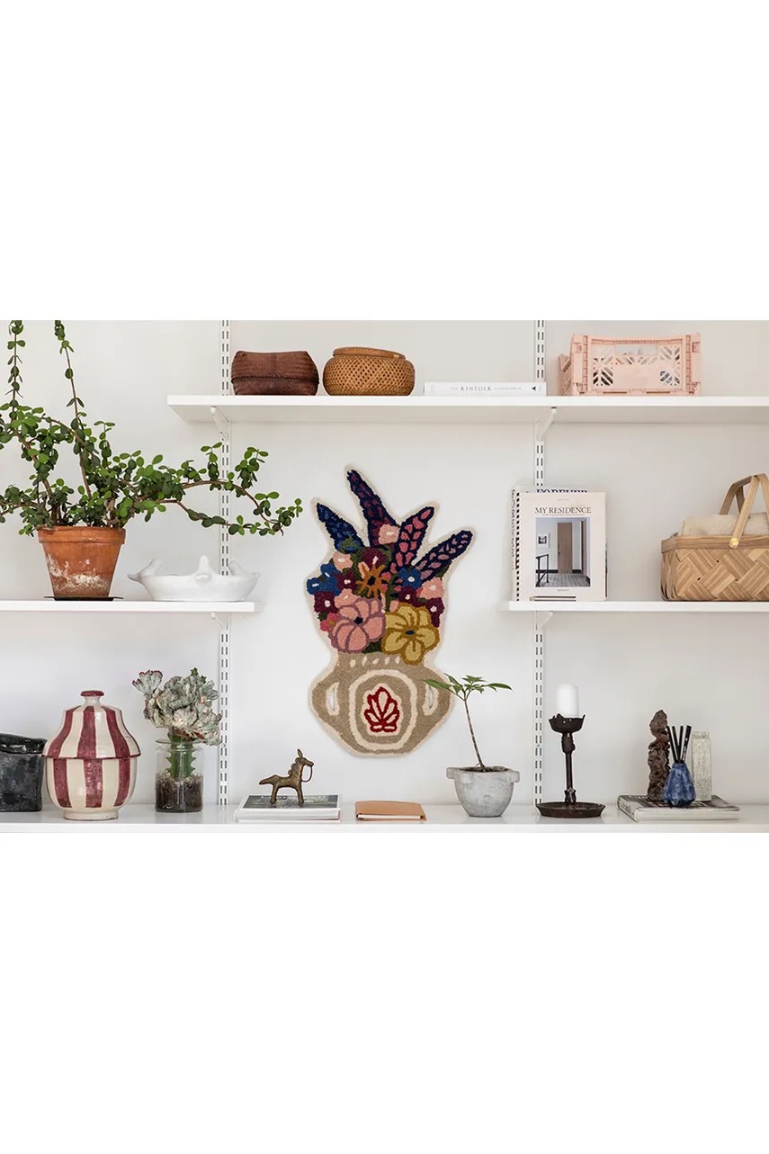 Μάλλινο χαλί Bongusta Flower Vase 55 x 75 cm χρώμα: πολύχρωμο φωτογραφία