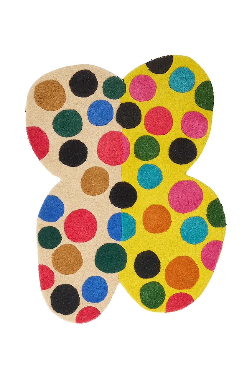 Doing Goods covor de lână Marley Multi Butterfly 105 x 80 cm
