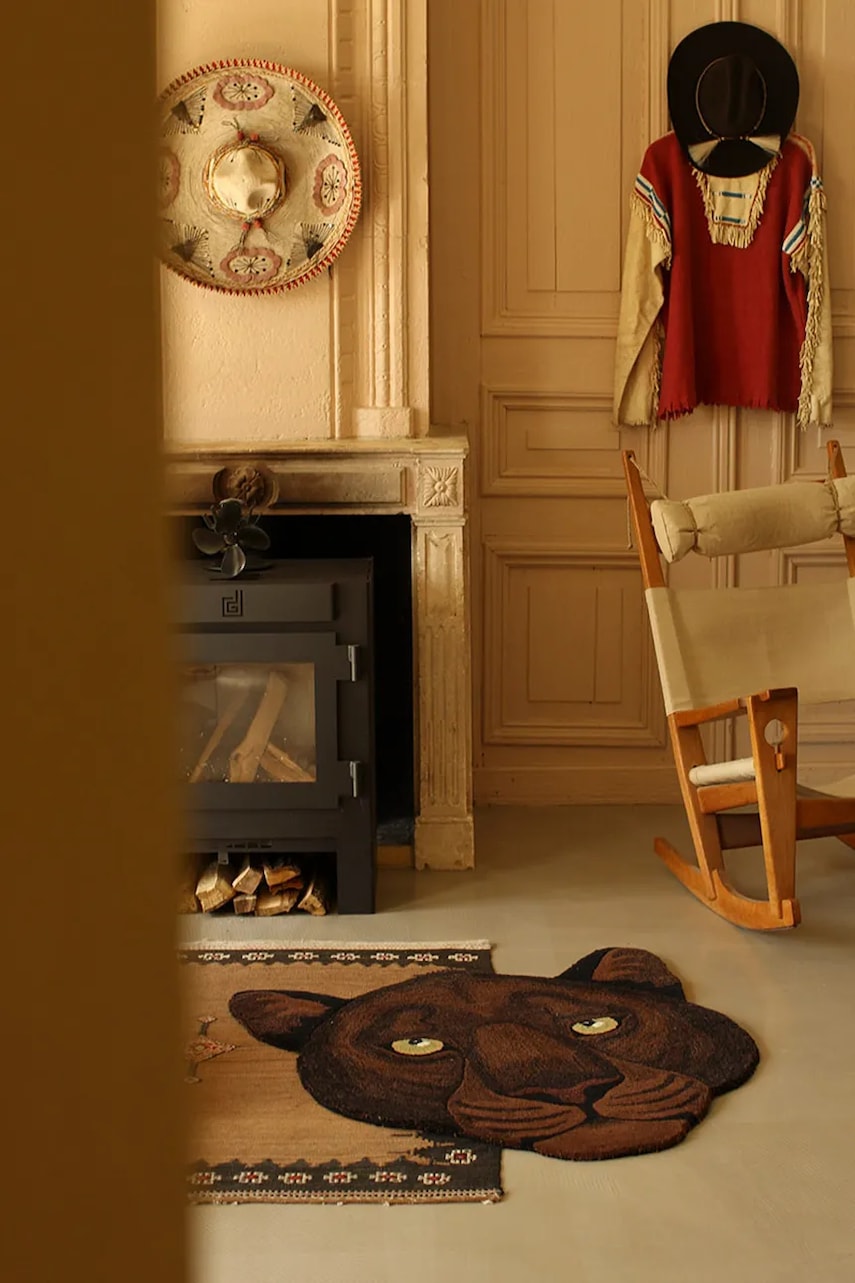 Vlněný koberec Doing Goods Nio 100 x 100 cm