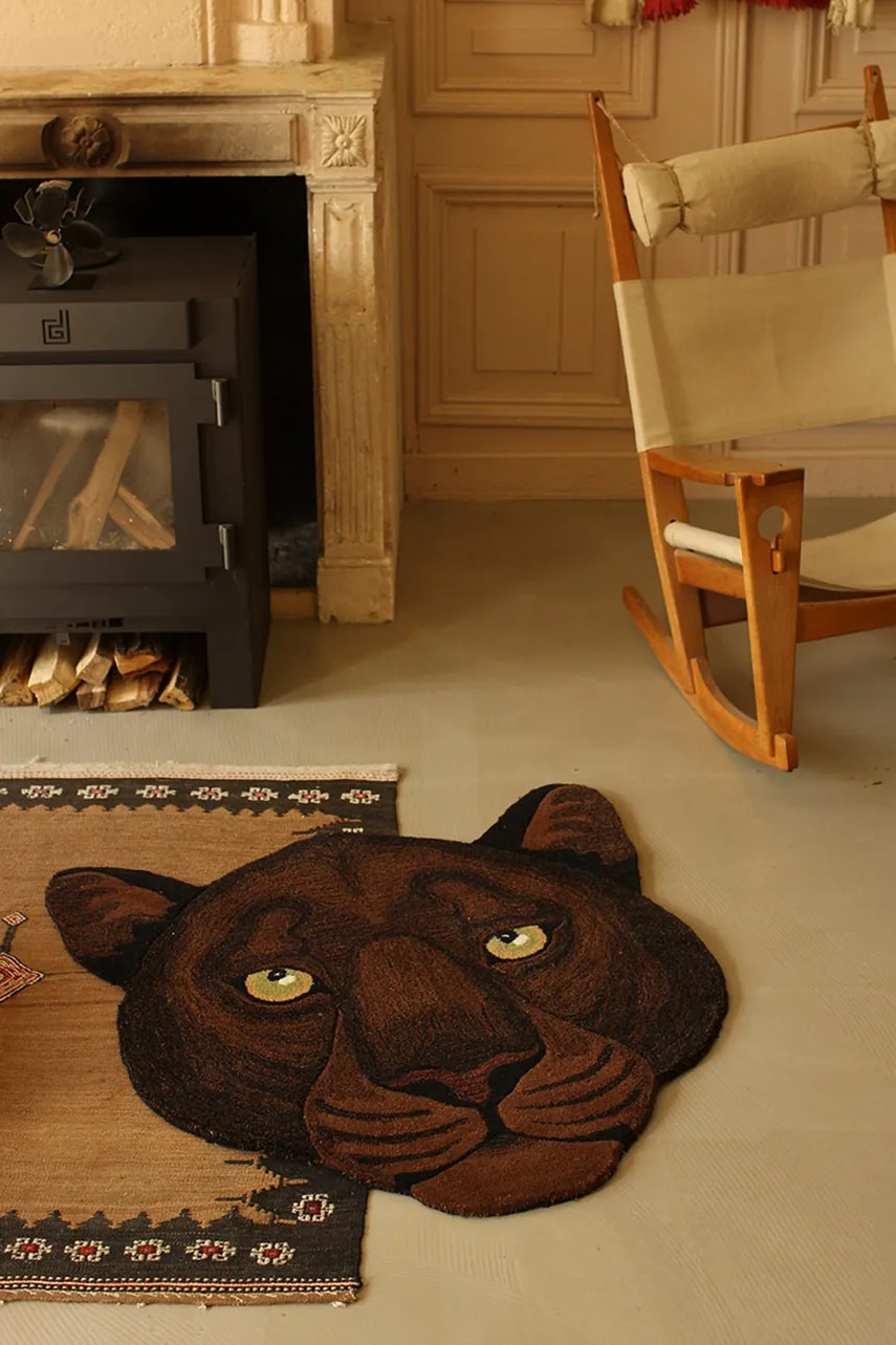 Vlněný koberec Doing Goods Nio 100 x 100 cm