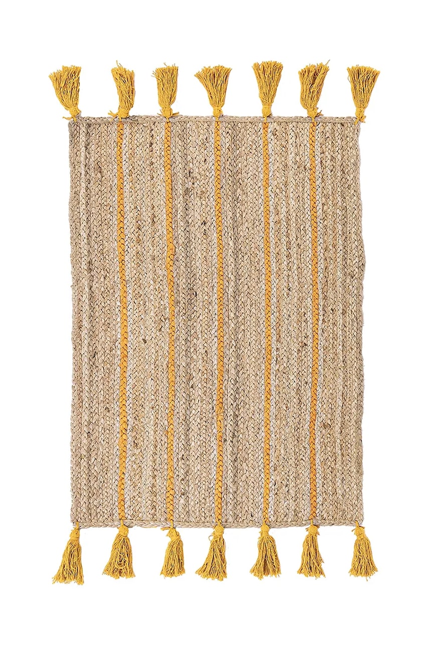 Bizzotto πατάκι διακοσμητικό από λινάτσα 60 x 90 cm
