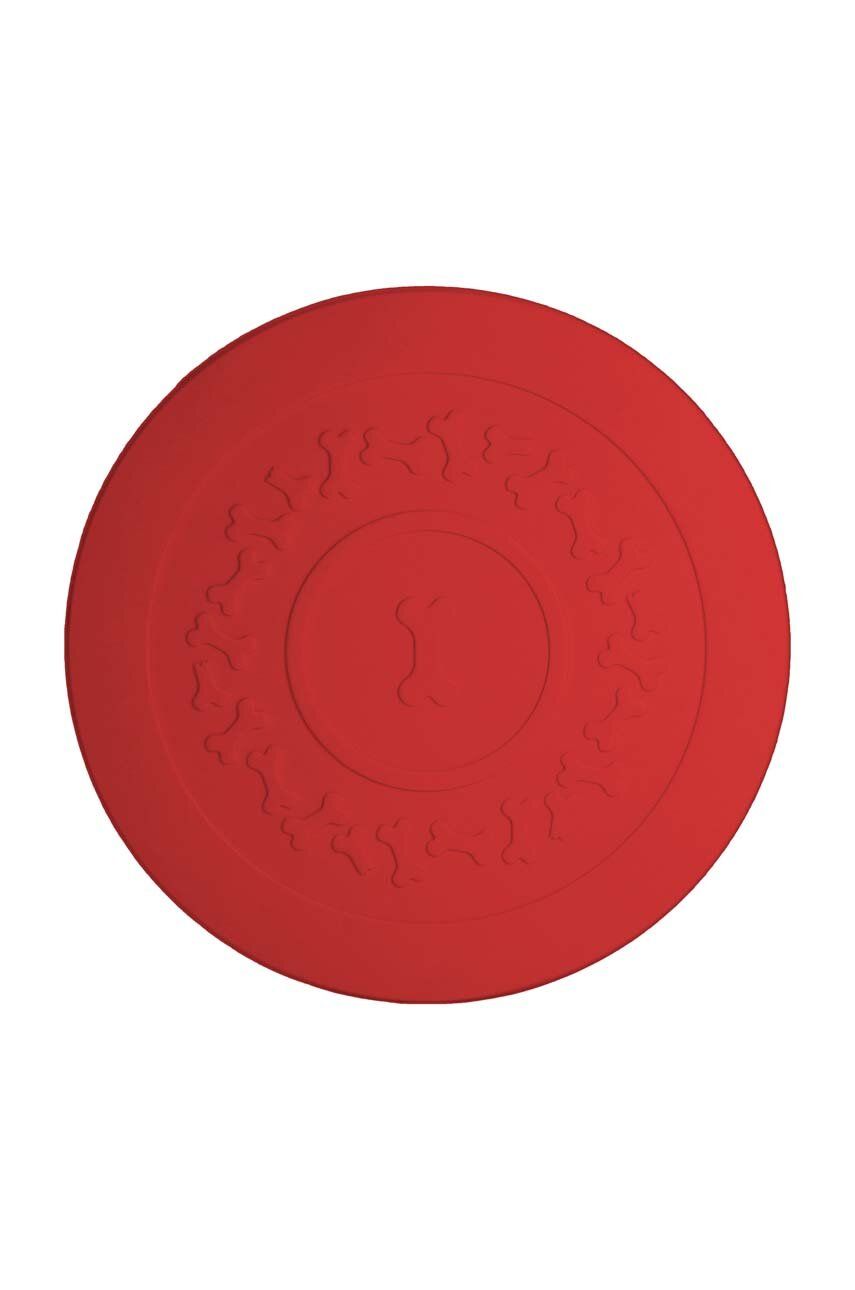 Podložka pod misku pro domácího mazlíčka United Pets Plate Placemat - červená - Umělá hmota