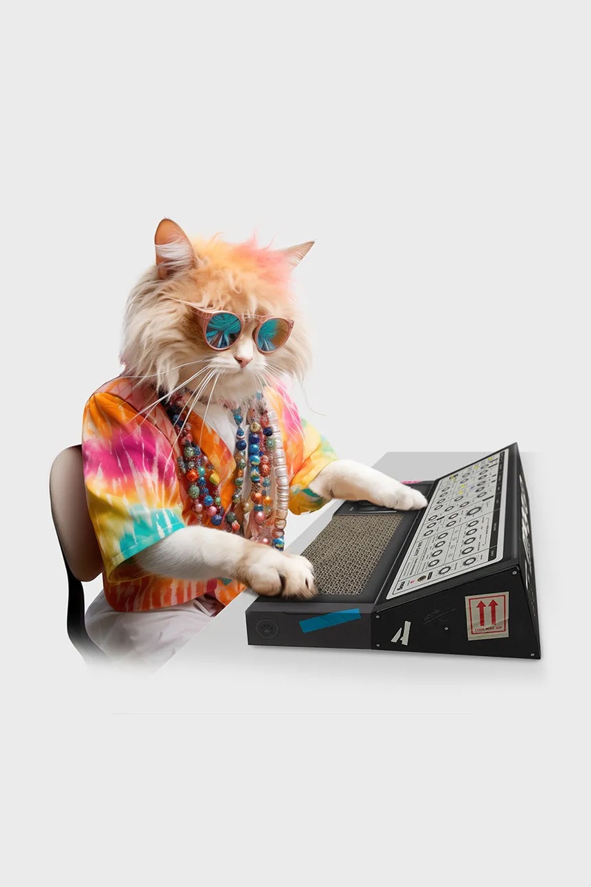 Δέντρο γάτας Luckies of London Synthesizer χρώμα: πολύχρωμο φωτογραφία