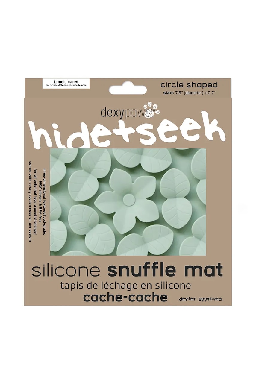 Коврик для обнюхивания для домашнего питомца Dexypaws Sage Green Silicone Snuffle Mat Коврик для обнюхивания для домашнего питомца Dexypaws Sage Green Silicone Snuffle Mat