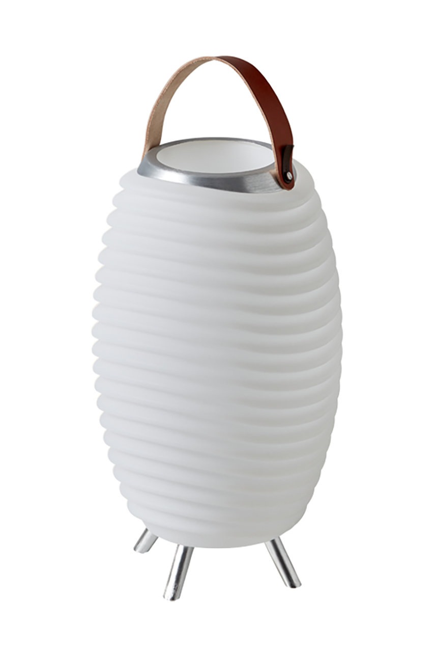 

Kooduu LED лампа с високоговорител и място за съхранение, Бял