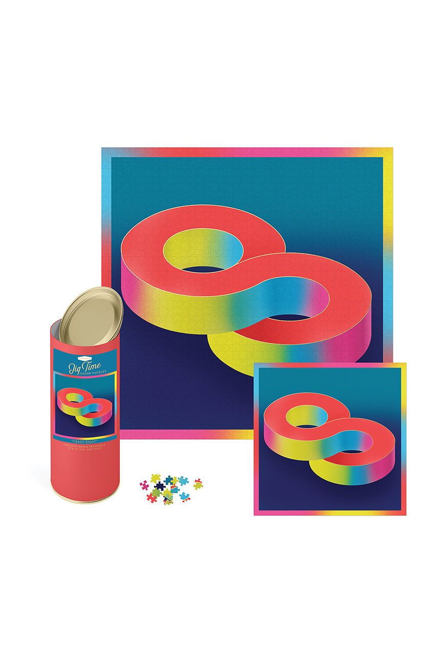 Designworks Ink puzzle într-un tub Crazy 8 Color Blast 1000 elementów 1000 imagine noua