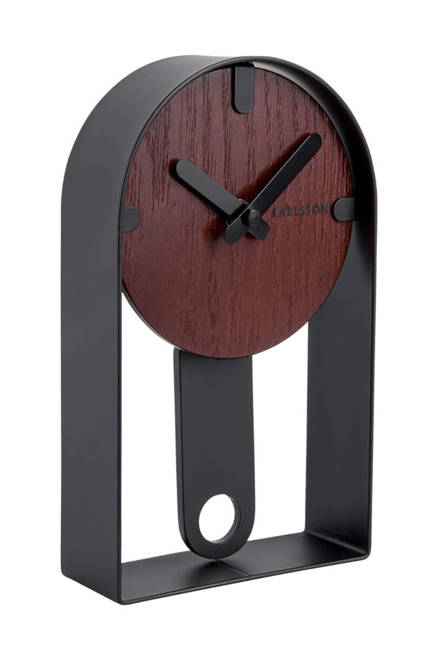 Karlsson stolní hodiny - černá -  Ocel