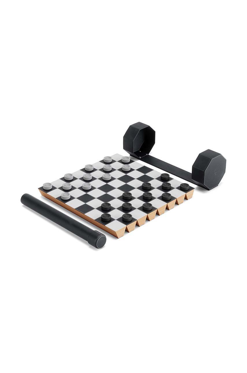 Šachy a dáma Umbra - černá -  Bukové dřevo
