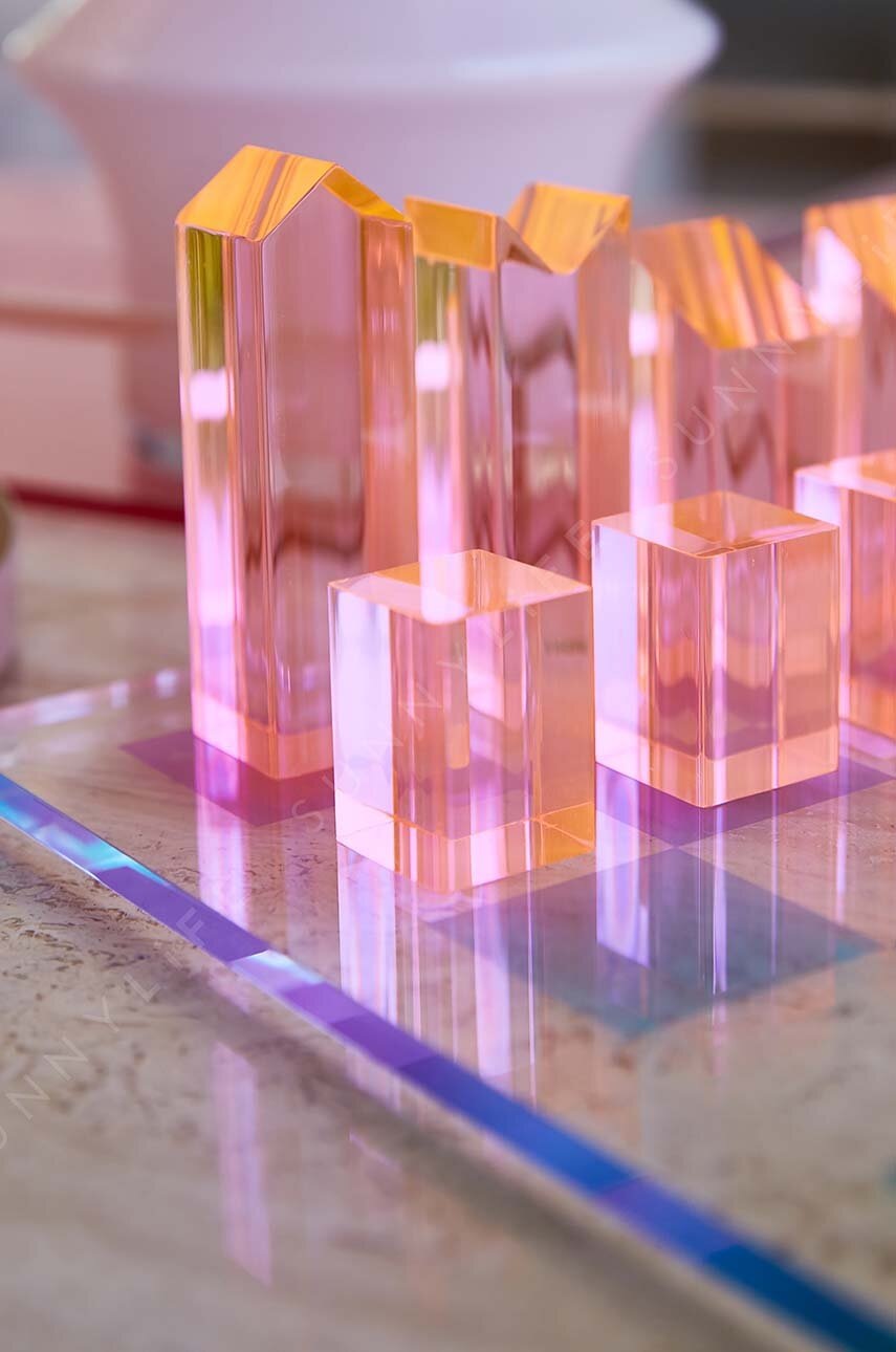 Σκάκι και ντάμα SunnyLife Lucite Aurora φωτογραφία