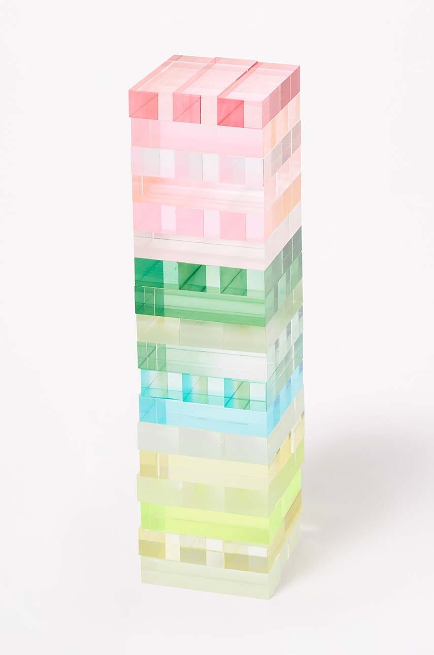 SunnyLife set domino Lucite Jumbling Tower Aurora