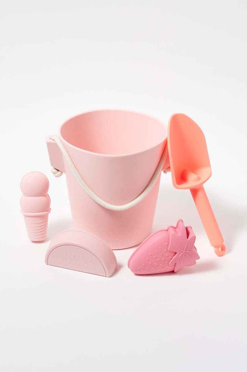 Sunnylife homokozós játékkészlet silicone bucket & spade set pin