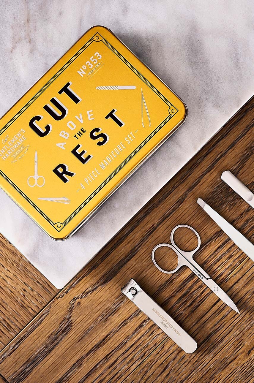 Σετ μανικιούρ Gentlemen's Hardware Manicure Set in Tin 4-pack φωτογραφία