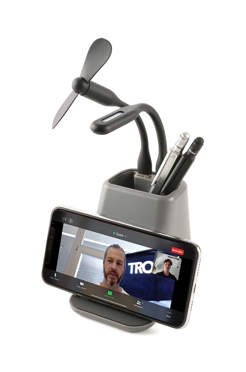 Σταθμός φόρτισης και οργανωτής γραφείου TROIKA 2 w 1 Fullstand φωτογραφία