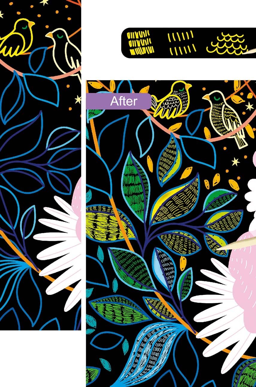 Sada DIY – svítící krabička Graine Creative Scratch Art Light Box Fairy