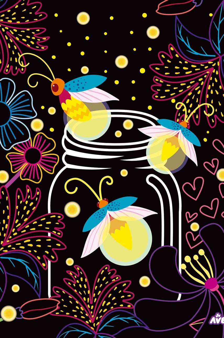 Sada DIY – svítící krabička Graine Creative Scratch Art Light Box Fairy