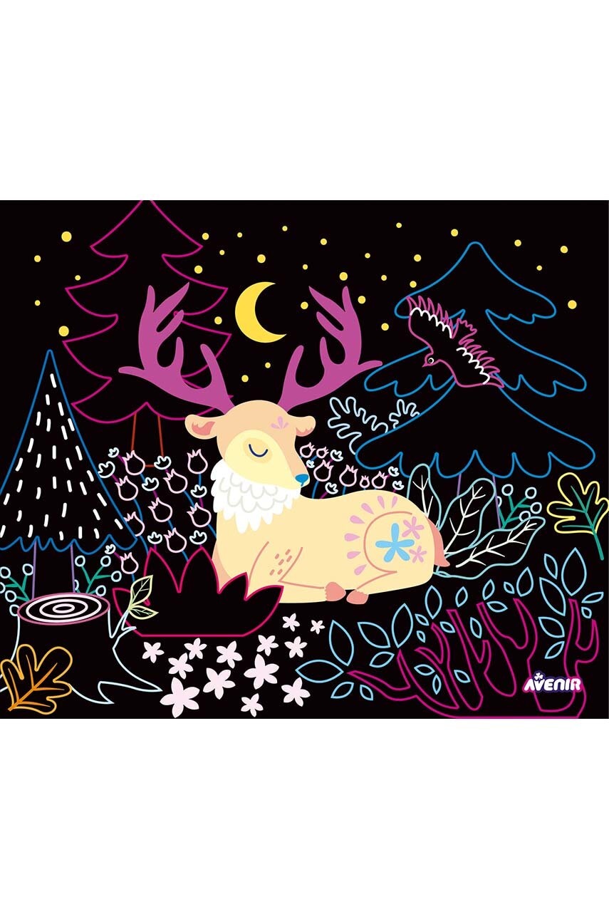 Sada DIY – svítící krabička Graine Creative Scratch Art Light Box Fairy