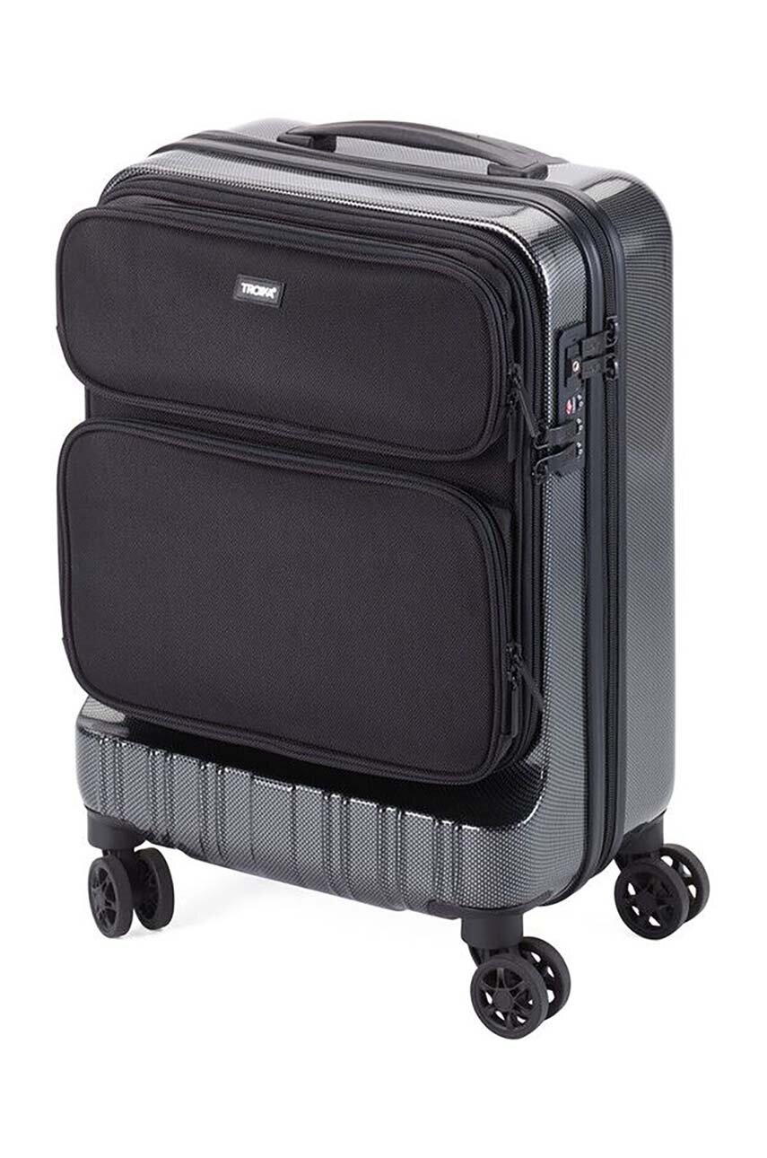 

Куфар TROIKA 36 Hours Trolley 47 L, Черен