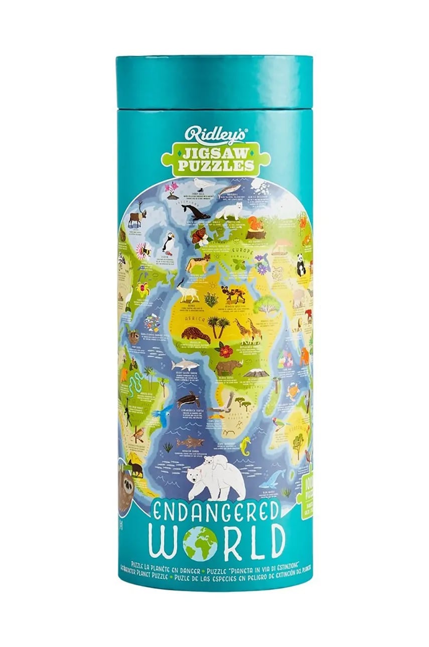 Galison puzzle într-un tub Zagrożony Świat 1000 elementów Galison puzzle într-un tub Zagrożony Świat 1000 elementów