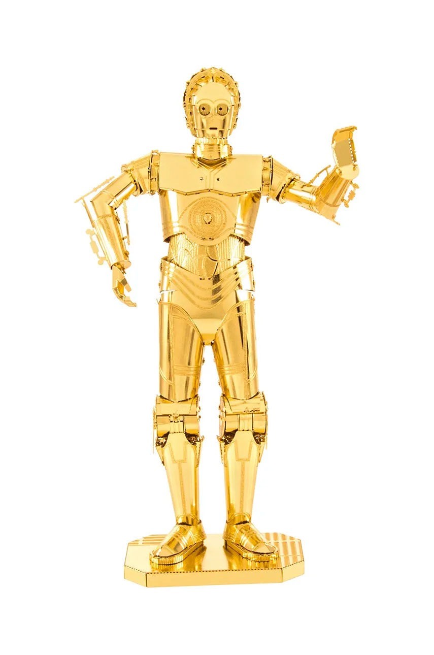 

Комплект diy 3d декоративни фигурки Metal Earth Star Wars C-3PO DOR MAQUETTE, Жълт