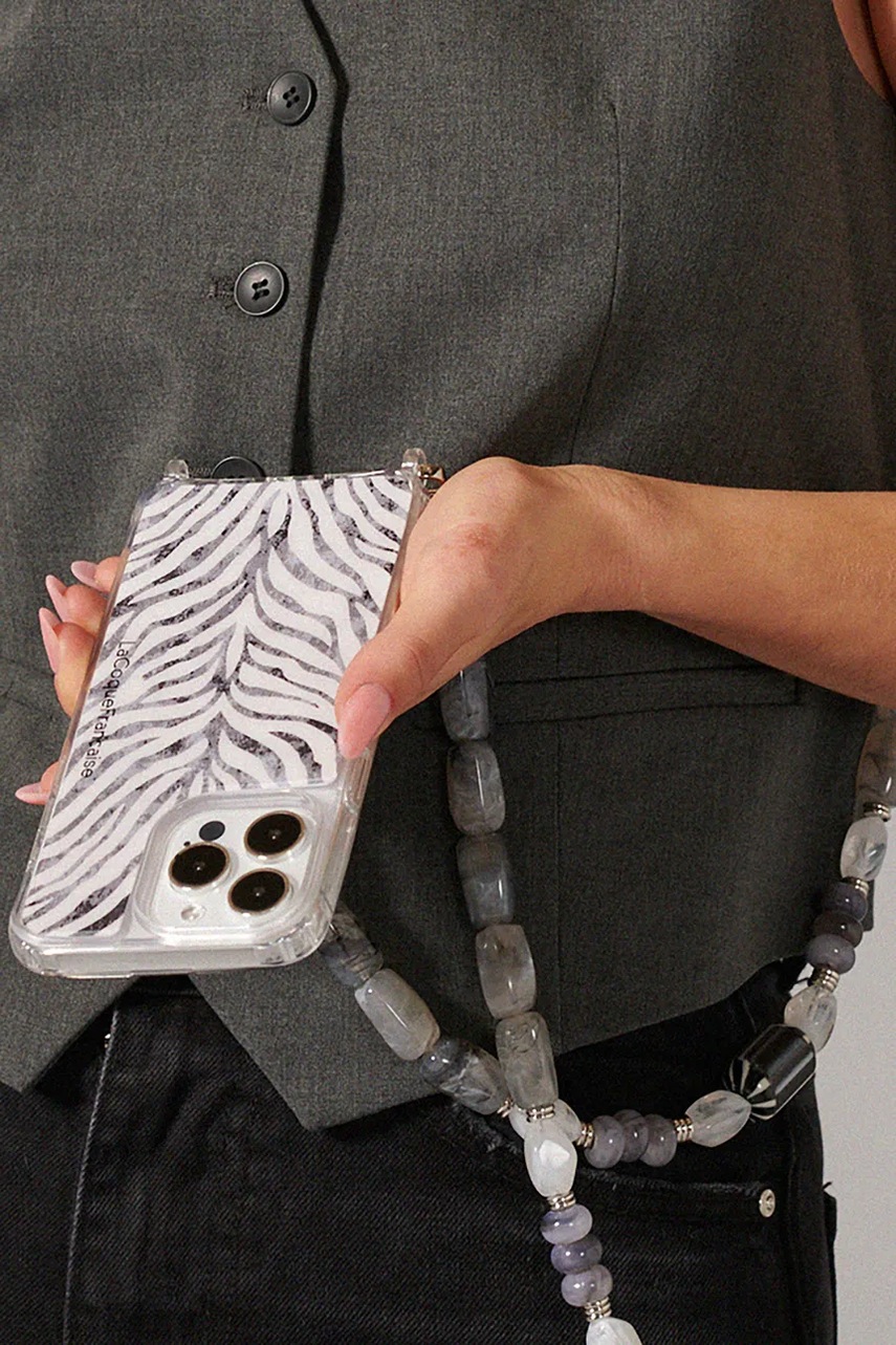 Αλυσίδα τηλεφώνου LaCoqueFrançaise Divya 120 cm χρώμα: μπλε φωτογραφία