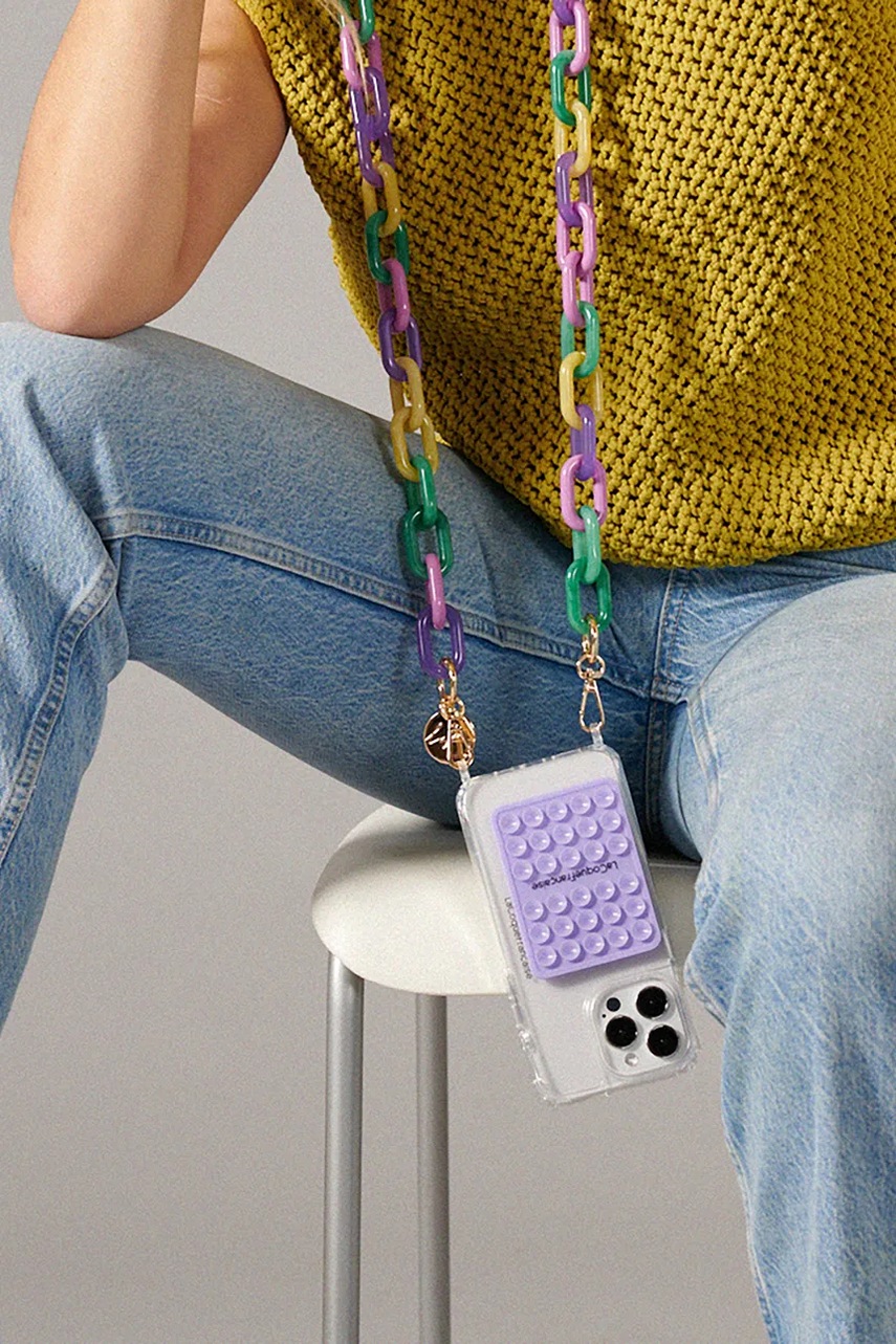 Αλυσίδα τηλεφώνου LaCoqueFrançaise Blake 120 cm χρώμα: πολύχρωμο φωτογραφία