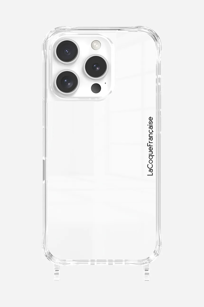 Levně Obal na telefon LaCoqueFrançaise iPhone 16 Pro průhledná barva