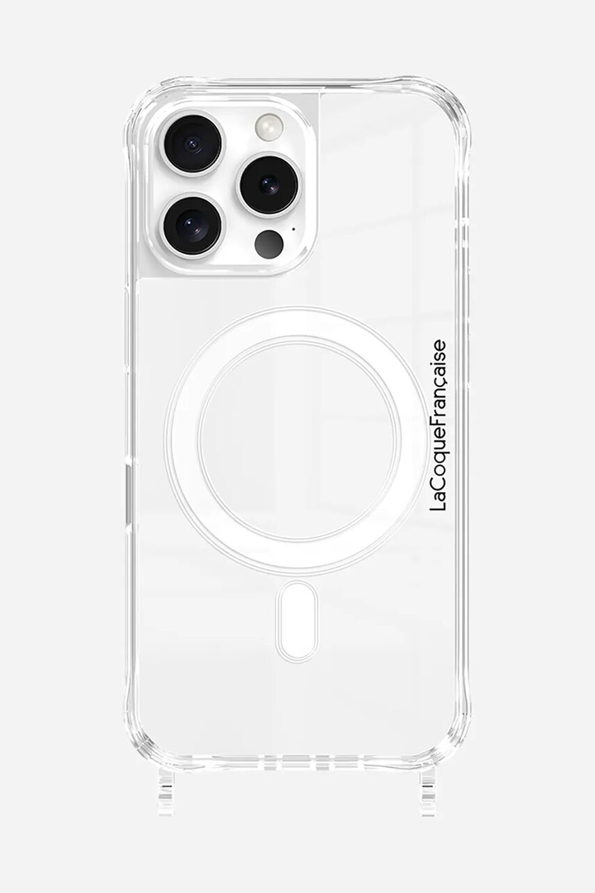 LaCoqueFrançaise etui pentru telefon iPhone 16 Pro Max MagSafe culoarea transparent