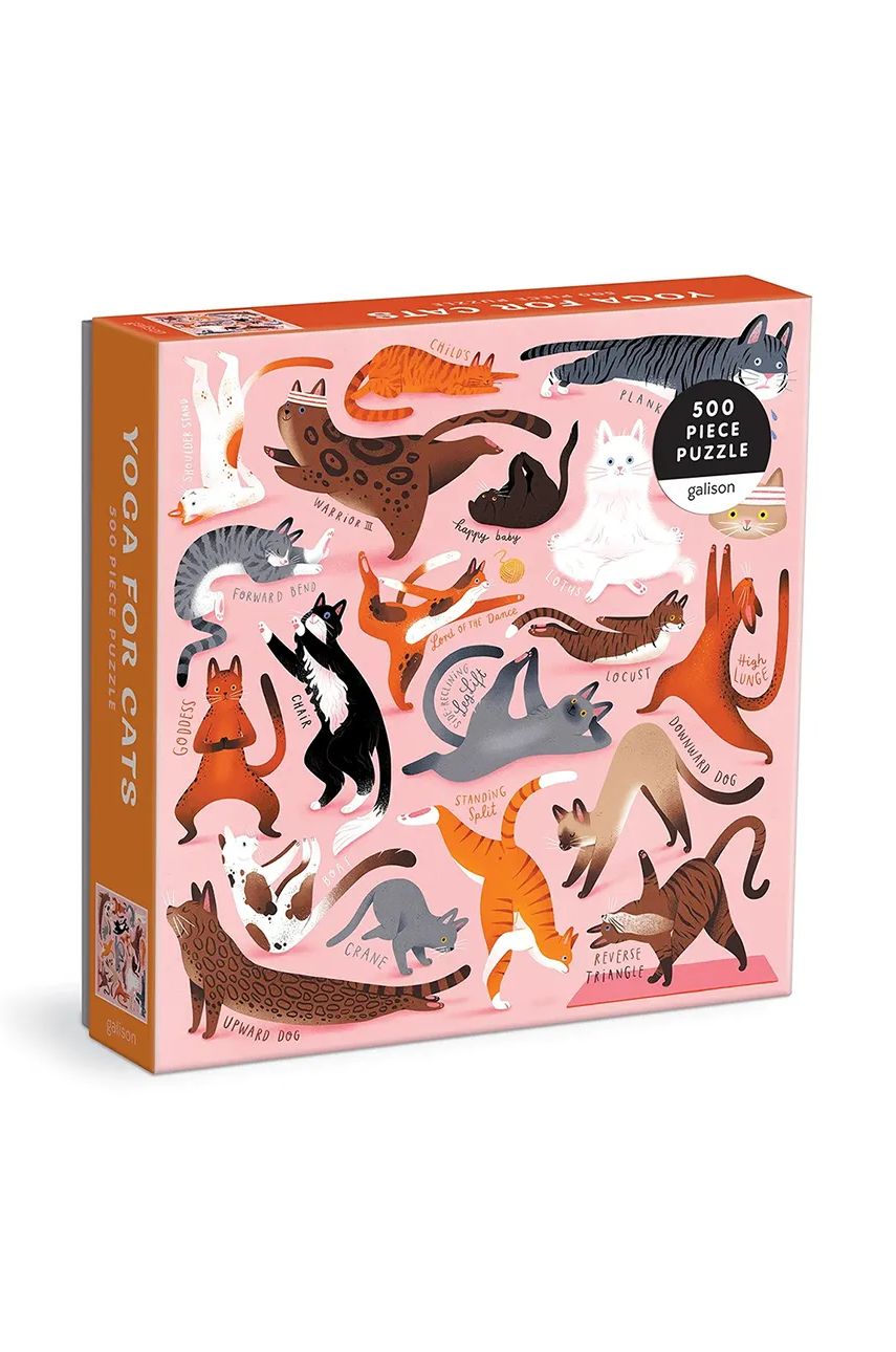 Galison puzzle Yoga for Cats 500 elementów