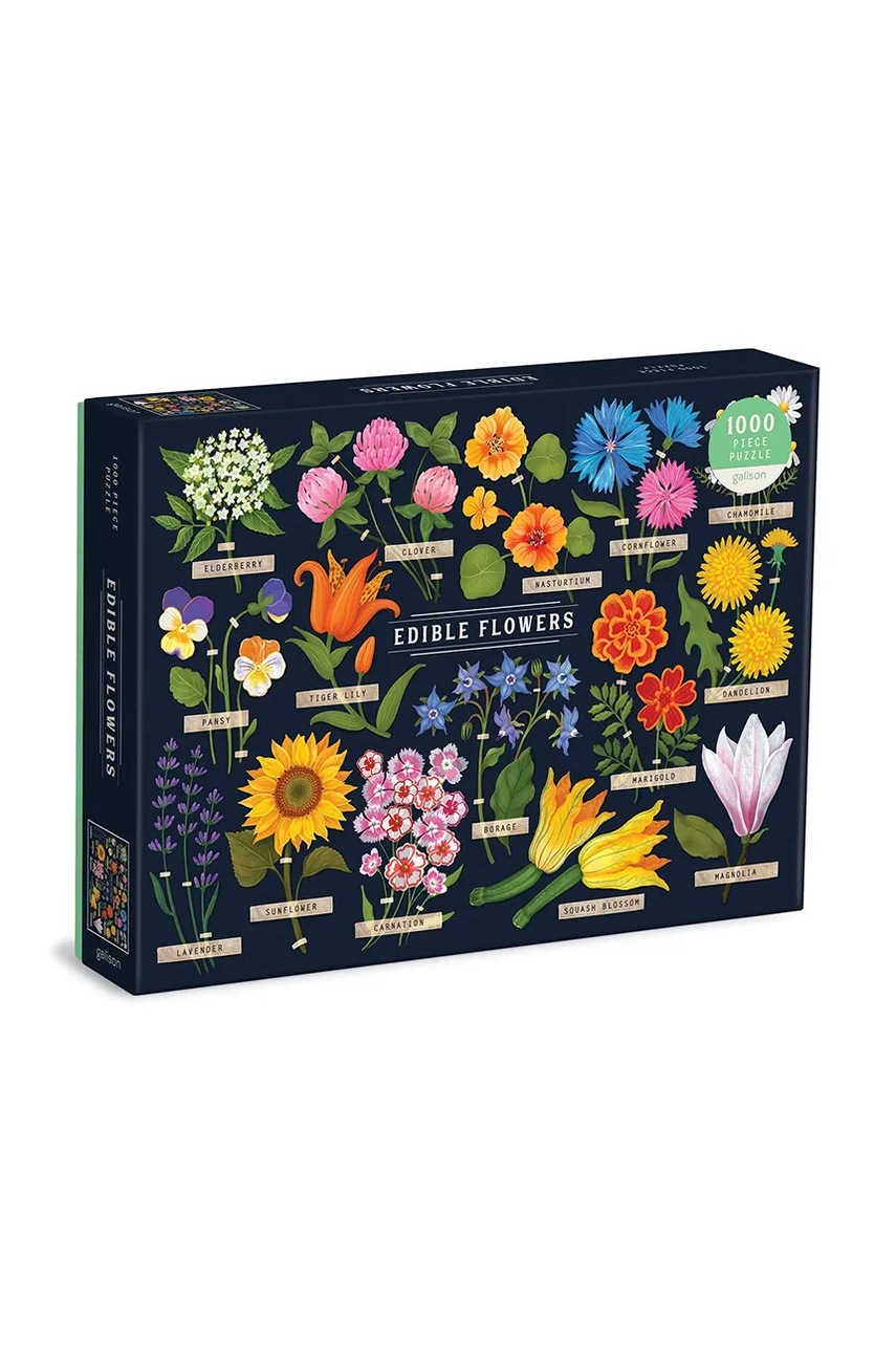 

Пъзел Galison Edible Flowers 1000 elementów, Многоцветен