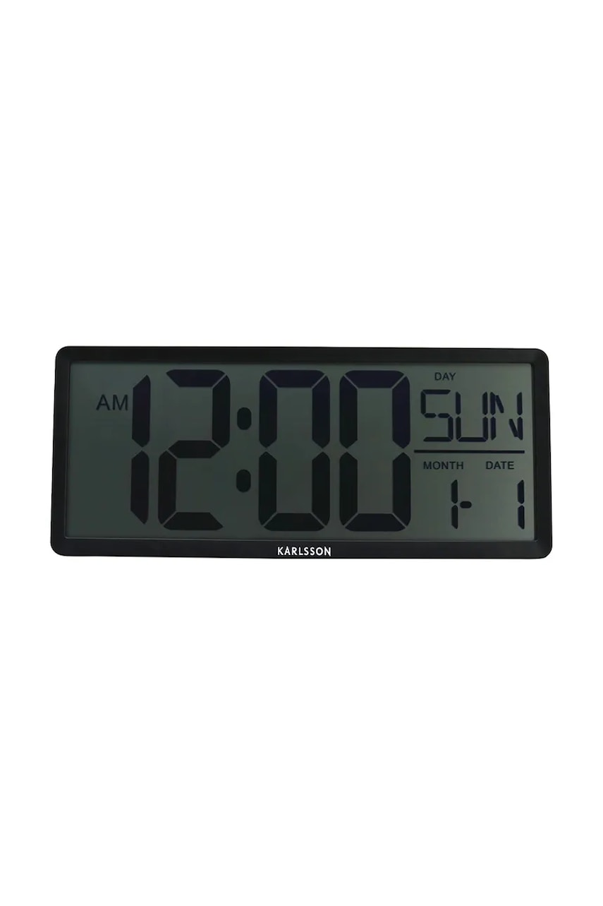 Levně Nástěnné hodiny Karlsson Retro LCD více barev