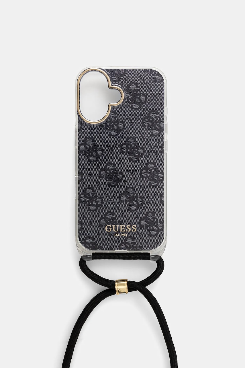 Чехол на телефон Guess iPhone 16 цвет чёрный Чехол на телефон Guess iPhone 16 цвет чёрный