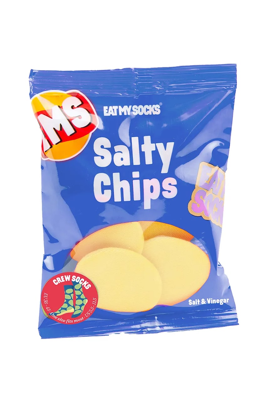 Eat My Socks sosete copii Salty Chips Blue Eat My Socks sosete copii Salty Chips Blue