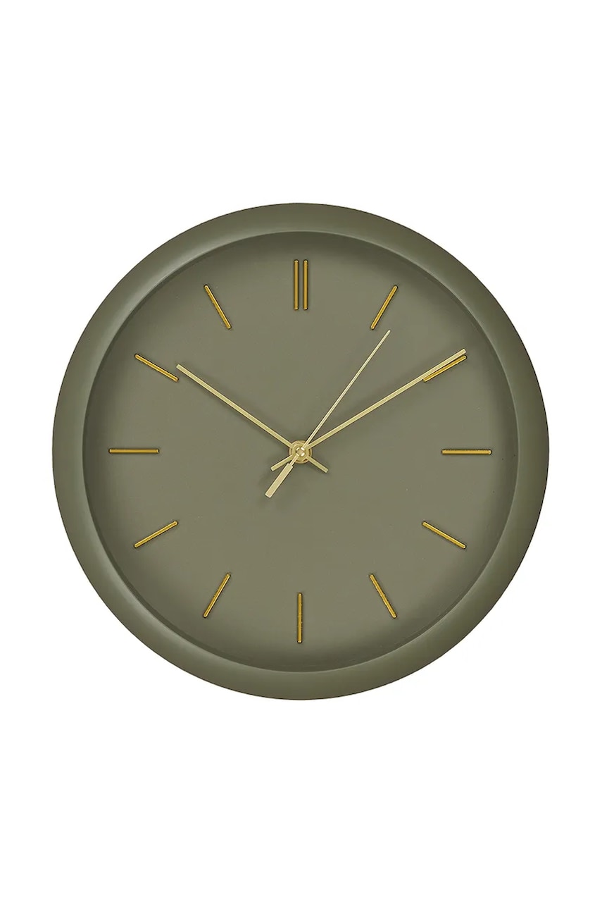 House Nordic ceas de perete Rossano culoarea verde House Nordic ceas de perete Rossano culoarea verde