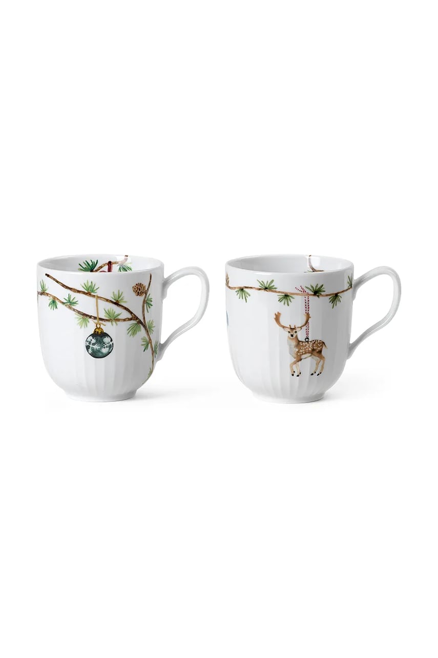 Kähler set căni Hammershoi 330 ml 2-pack culoarea alb Kähler set căni Hammershoi 330 ml 2-pack culoarea alb