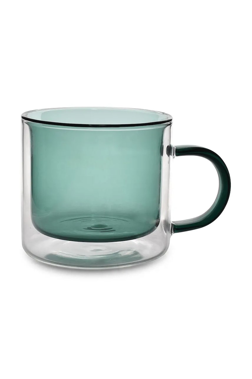 Levně Sada hrnků ONA 270 ml 2-pack tyrkysová barva