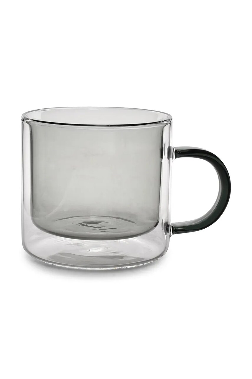 Levně Sada hrnků ONA 270 ml 2-pack šedá barva