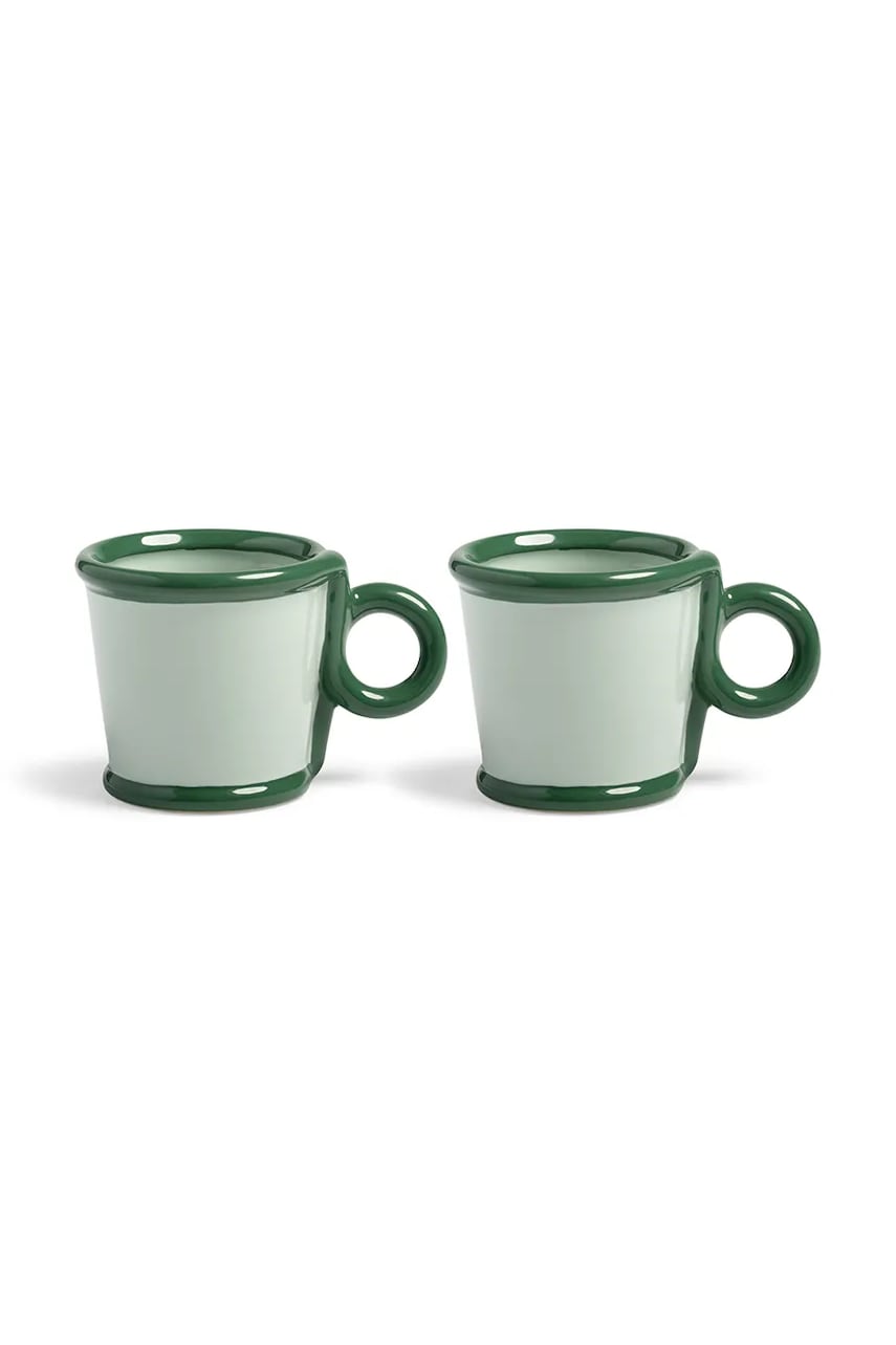&k amsterdam set căni 100 ml 2-pack culoarea verde